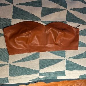 Eloquii Leather Bustier